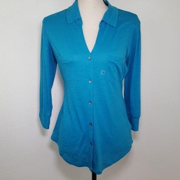*NWT* EXPRESS Turquoise Top, size S - Picture 1 of 7